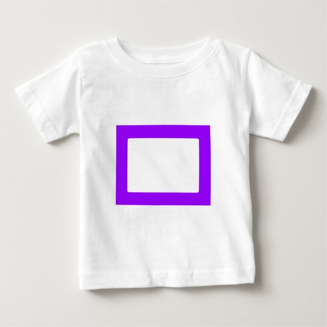 Camiseta Para Bebê Placa 7X5 com Dentro redondo que contém transp rox (Frente)