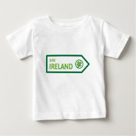 Camiseta Para Bebê Placa de Estrada da Irlanda