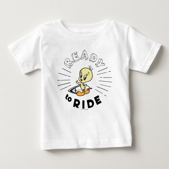 Camiseta Para Bebê Placa Surfboard TWEETY™ - Pronta para circular (Frente)