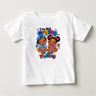 Camiseta Para Bebê Planejando Pequenas Travessuras