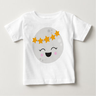 Camiseta Para Bebê Planeta Bonito, Planeta Kawaii, Estrelas, Espaço,