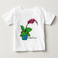Planta De Orquídea De Aquarela Em Belo Pote