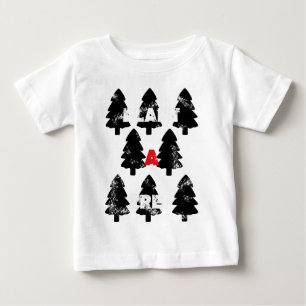 Camiseta Para Bebê Plante Um Padrão De Árvore