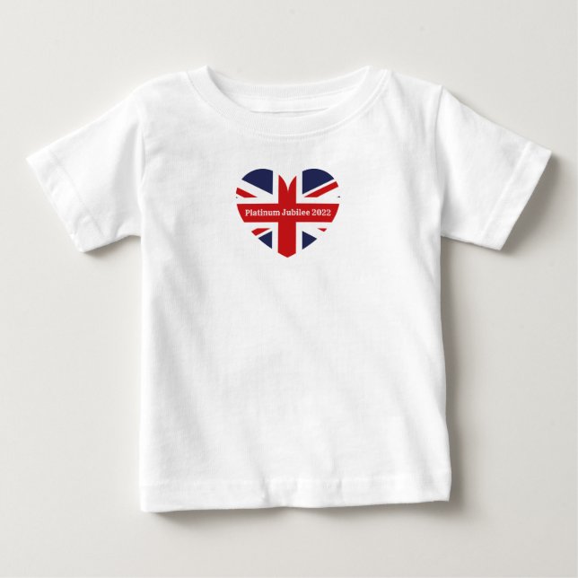 Camiseta Para Bebê Platinum Jubilee 2022 (Frente)