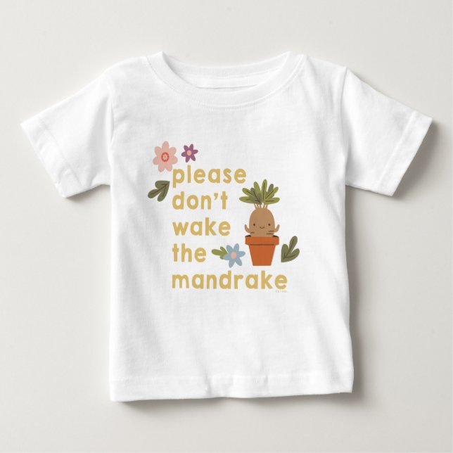 Camiseta Para Bebê Please Don't Wake The Mandrake (Frente)