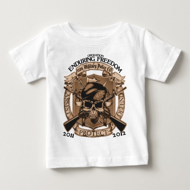 Camiseta Para Bebê PM 1186 que resiste a liberdade (Frente)