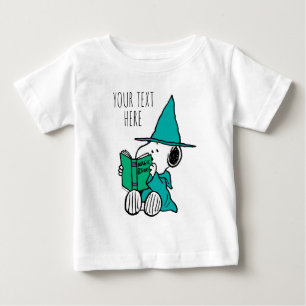 Camiseta Para Bebê Poções Mágicas do Snoopy Peanuts Halloween
