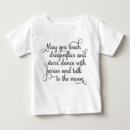 Camiseta Para Bebê Pode você dançar com fadas, bênção irlandesa