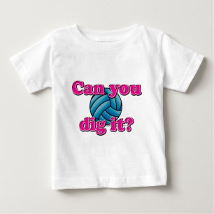 Camiseta Para Bebê Pode você escavá-lo? Voleibol!