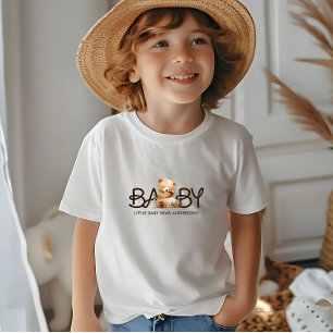 Camiseta Para Bebê Podemos Esperar Um Chá de fraldas De Aquarela