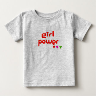 Camiseta Para Bebê Poder da Mini Me Retro Girl