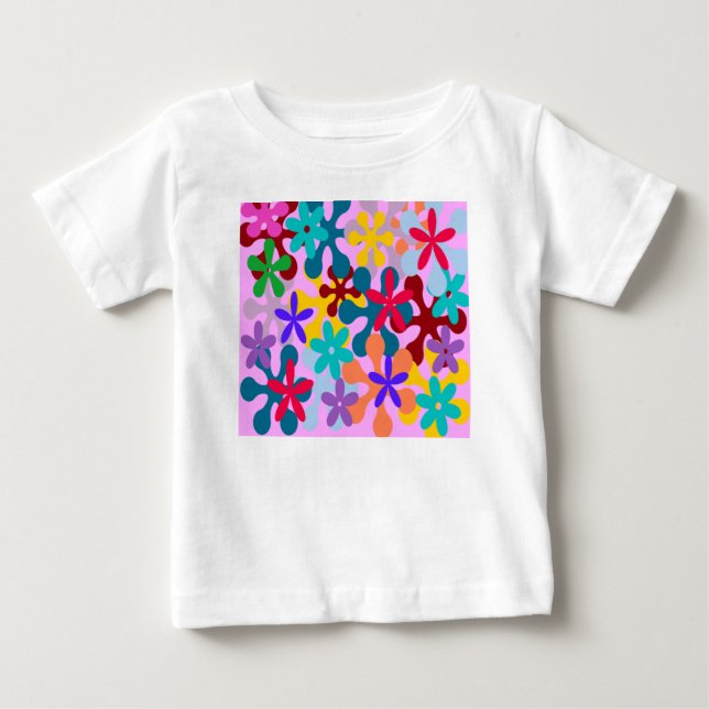 Camiseta Para Bebê Poder das Flores (Frente)