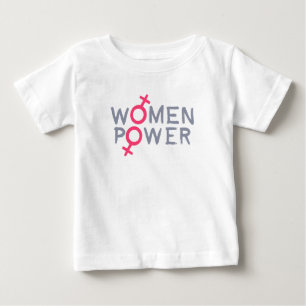 Camiseta Para Bebê Poder das mulheres
