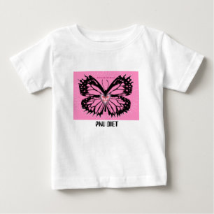 CAMISETA PARA BEBÊ PODER DE PINK2, BELEZA VERMELHA, DIETA DE PKU
