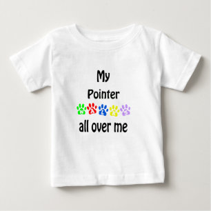 Camiseta Para Bebê Pointer Walks Design