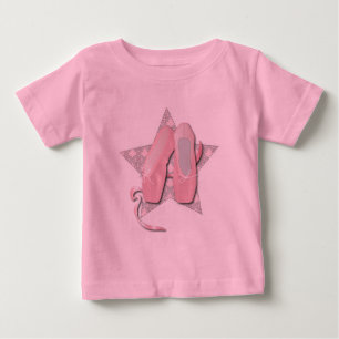 Camiseta Para Bebê Pointes calça o terno do corpo