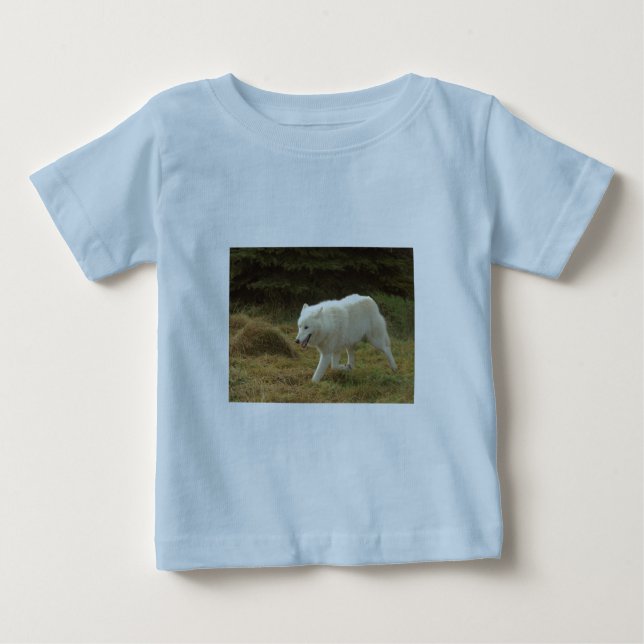 Camiseta Para Bebê Polar Wolf (Frente)