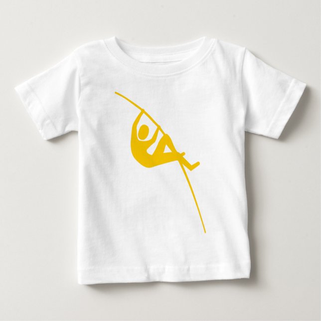 Camiseta Para Bebê Pole Vaulting - Amber (Frente)