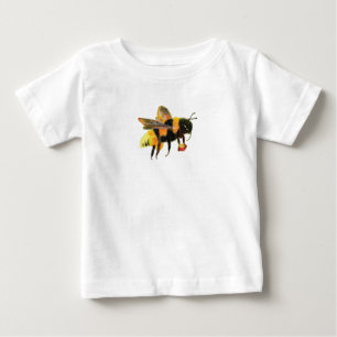 Camiseta Para Bebê pólen de carregando de abelha  
