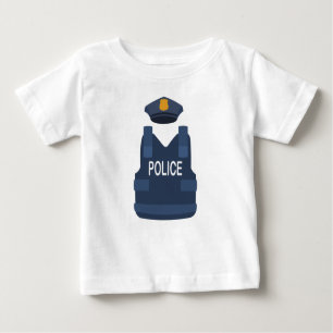 Camiseta Para Bebê Polícia 