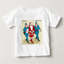 Camiseta Para Bebê Polícia Navidad: Papai Noel Foi Muito Mau
