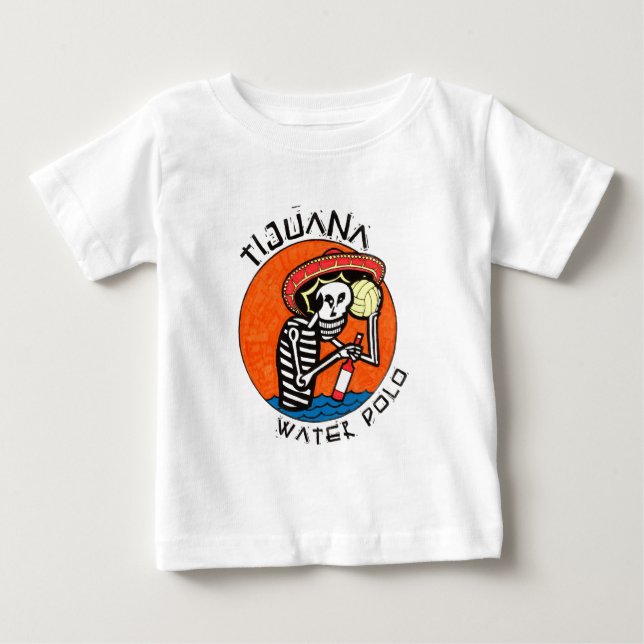 Camiseta Para Bebê Pólo aquático de Tijuana (Frente)