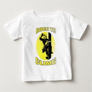 Camiseta Para Bebê pólo do reparador do eletricista do lineman do