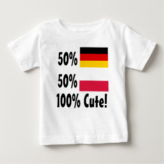 Camiseta Para Bebê Polonês 100% do alemão 50% de 50% bonito