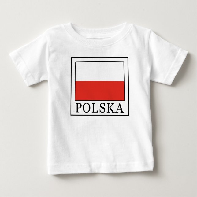 Camiseta Para Bebê Polska (Frente)