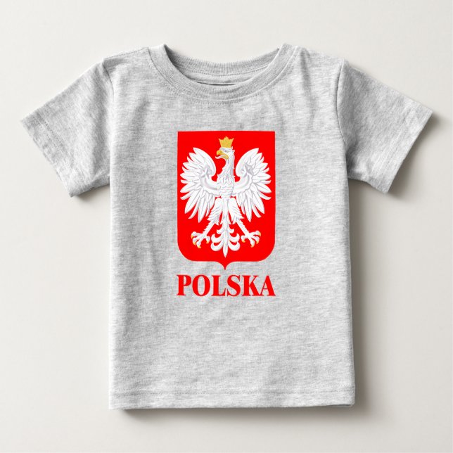 Camiseta Para Bebê Polska 2 (Frente)