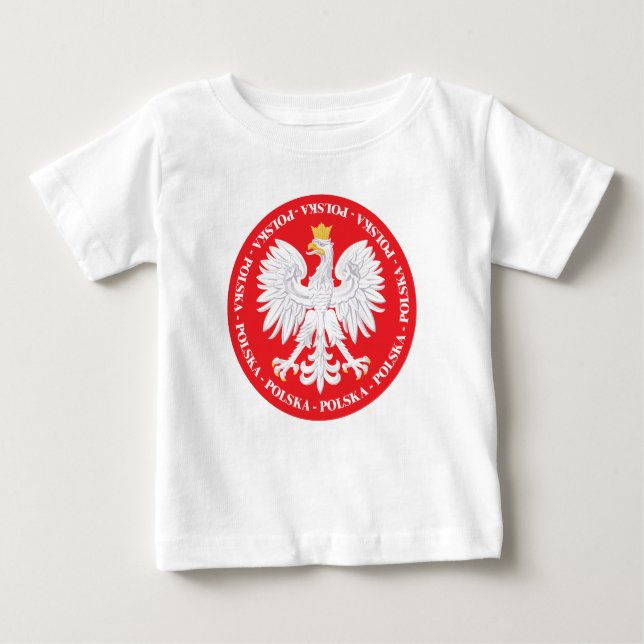 Camiseta Para Bebê Polska 4 (Frente)