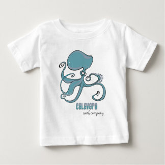 Camiseta Para Bebê Polvo - miúdos do Co. do surf de Calavera