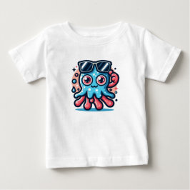 Camiseta Para Bebê Polvo Splashy