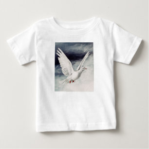 Camiseta Para Bebê Pomba do Espírito Santo Confirmação Religiosa e Pa