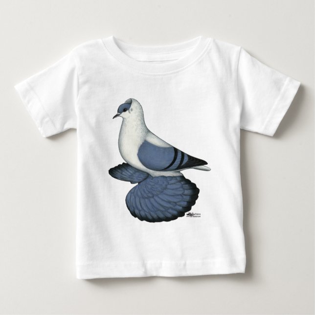 Camiseta Para Bebê Pombo-andorinho (Frente)