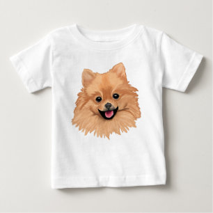 Camiseta Para Bebê Pomeranian