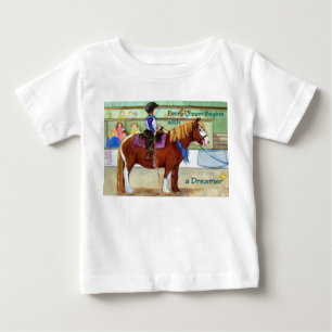 Camiseta Para Bebê Pônei da fita azul