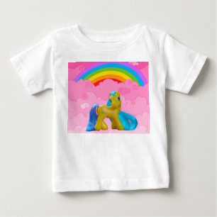 Camiseta Para Bebê Pônei Pequeno.