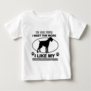 Camiseta Para Bebê "ponteiro wirehaired alemão" "probabilidade de