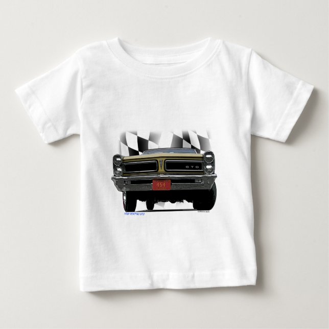 Camiseta Para Bebê Pontiac 1965 GTO (Frente)