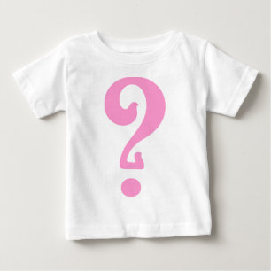 Camiseta Para Bebê Ponto de interrogação Art Nouveau