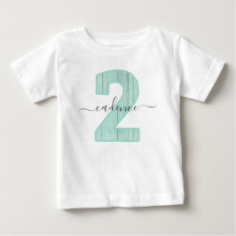Camiseta Para Bebê Pontos de Bolinhas Menta Nome Personalizado Festa 