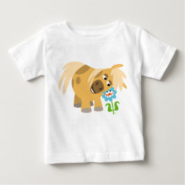 Camiseta Para Bebê Pony e camiseta-bebê de leite