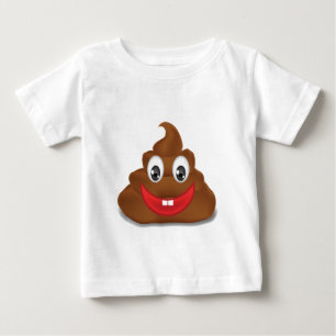 Camiseta Para Bebê poo emojis