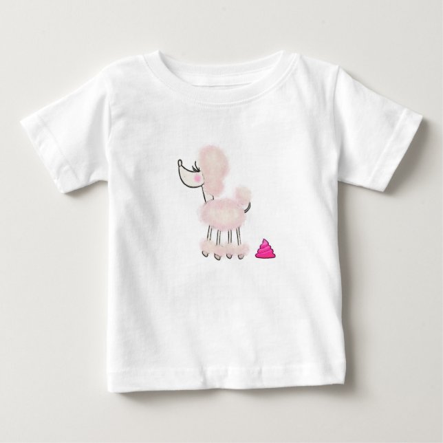 Camiseta Para Bebê Poodle Kids Tee (Frente)