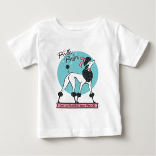 Camiseta Para Bebê Poodle Parlor