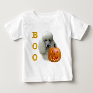 Camiseta Para Bebê Poodle (Revestido Branco)