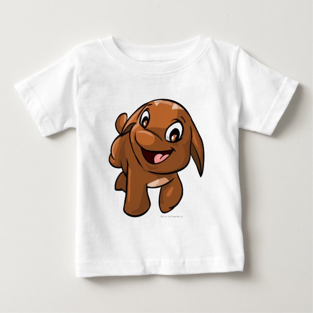 Camiseta Para Bebê Poogle Brown (Frente)