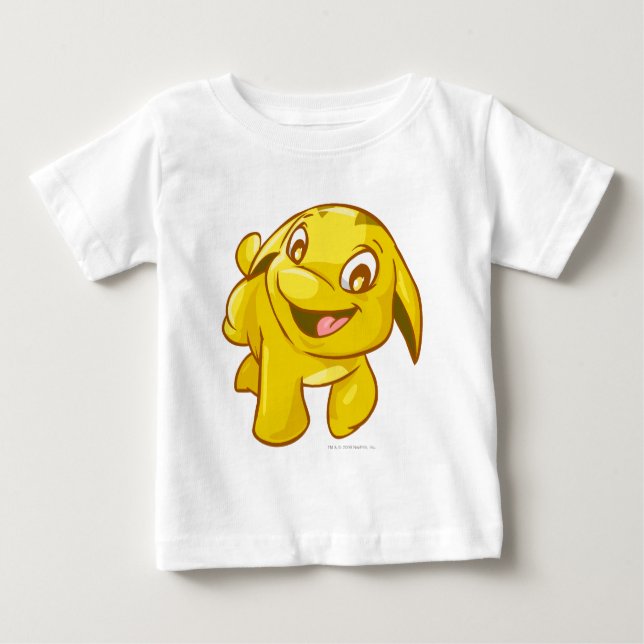 Camiseta Para Bebê Poogle Dourado (Frente)
