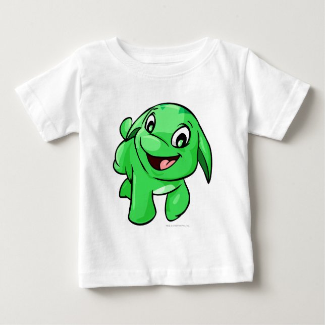Camiseta Para Bebê Poogle Green (Frente)
